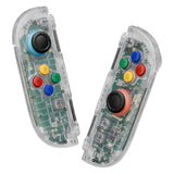 eXtremeRate DIY Replacement Full Set Shells with Buttons for Nintendo Switch 2 - Deluxe Version - Clear - QGRNTM006
