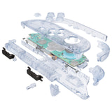 eXtremeRate DIY Replacement Full Set Shells with Buttons for Nintendo Switch 2 - Deluxe Version - Clear Glacier Blue - QGRNTM003