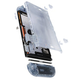 eXtremeRate DIY Replacement Full Set Shells with Buttons for Nintendo Switch 2 - Deluxe Version - Clear Glacier Blue - QGRNTM003