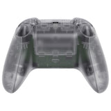eXtremeRate Transparent Clear Controller Full Set Housing Shell Case w/ Buttons for Xbox Series X/S, Custom Replacement Side Rails Front Back Plate Cover for Xbox Series S & Xbox Series X Controller - QX3M501