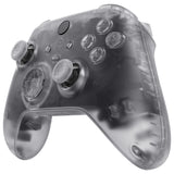 eXtremeRate Transparent Clear Controller Full Set Housing Shell Case w/ Buttons for Xbox Series X/S, Custom Replacement Side Rails Front Back Plate Cover for Xbox Series S & Xbox Series X Controller - QX3M501