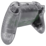 eXtremeRate Transparent Clear Controller Full Set Housing Shell Case w/ Buttons for Xbox Series X/S, Custom Replacement Side Rails Front Back Plate Cover for Xbox Series S & Xbox Series X Controller - QX3M501