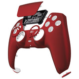 eXtremeRate LUNA Redesigned Front Shell with Touchpad for PS5 Controller BDM-010/020/030/040/050/060 - Scarlet Red - GHPFP002G4
