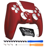 eXtremeRate LUNA Redesigned Front Shell with Touchpad for PS5 Controller BDM-010/020/030/040/050/060 - Scarlet Red - GHPFP002G4