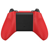 eXtremeRate PlayVital Soft Red Silicone Controller Cover Grips Caps Protective Case for Xbox One S for Xbox One X -XBOWP0039GC