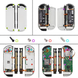 eXtremeRate Cross Screwdriver Set Opening Tools Repair Kits for Nintendo Switch OLED Console and JoyCon with Spare Screws Tweezers and Prying Tool - NSAR0155
