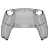 eXtremeRate Custom Back Housing Bottom Shell Compatible with PS5 Controller BDM-010/020/030/040/050 - Clear Black - DPFM5007