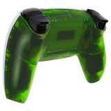 eXtremeRate Custom Back Housing Bottom Shell Compatible with PS5 Controller BDM-010/020/030/040/050 - Clear Green - DPFM5003