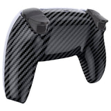 eXtremeRate Custom Back Housing Bottom Shell Compatible with PS5 Controller BDM-010/020/030/040/050 - Graphite Carbon Fiber Pattern - DPFS2002