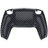 eXtremeRate Custom Back Housing Bottom Shell Compatible with PS5 Controller BDM-010/020/030/040/050 - Graphite Carbon Fiber Pattern - DPFS2002