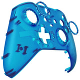 eXtremeRate Replacement Front Housing Shell Case for Xbox One Elite Series 2 & Elite 2 Core Controller (Model 1797) - Clear Blue - ELM507