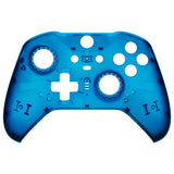 eXtremeRate Replacement Front Housing Shell Case for Xbox One Elite Series 2 & Elite 2 Core Controller (Model 1797) - Clear Blue - ELM507