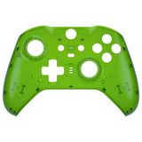 eXtremeRate Replacement Front Housing Shell Case for Xbox One Elite Series 2 & Elite 2 Core Controller (Model 1797) - Clear Green - ELM505