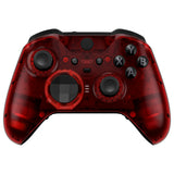 eXtremeRate Replacement Front Housing Shell Case for Xbox One Elite Series 2 & Elite 2 Core Controller (Model 1797) - Clear Red - ELM506