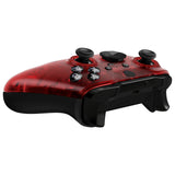 eXtremeRate Replacement Front Housing Shell Case for Xbox One Elite Series 2 & Elite 2 Core Controller (Model 1797) - Clear Red - ELM506