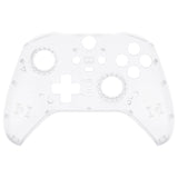 eXtremeRate Replacement Front Housing Shell Case for Xbox One Elite Series 2 & Elite 2 Core Controller (Model 1797) - Transparent Clear - ELM503