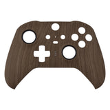 eXtremeRate Replacement Front Housing Shell Case for Xbox One Elite Series 2 & Elite 2 Core Controller (Model 1797) - Wood Grain - ELS201