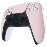 eXtremeRate Replacement Front Housing Shell with Touchpad Compatible with PS5 Controller BDM-010/020/030/040/050/060 - Cherry Blossoms Pink - ZPFP3012G4