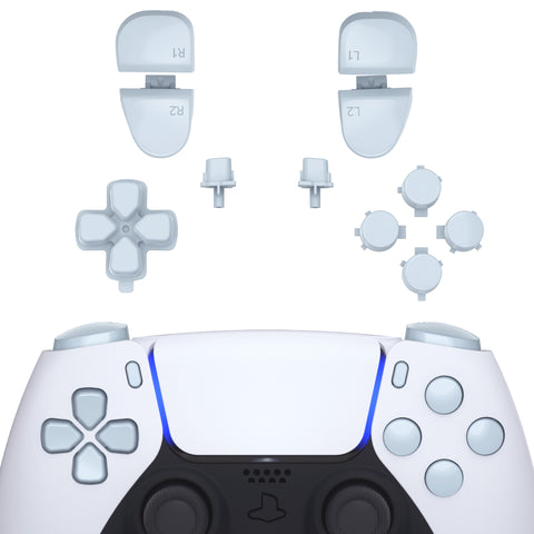 eXtremeRate Replacement Full Set Buttons for PS5 Controller BDM-030/040/050/060 - Celadon Green - JPF1049G3