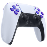 eXtremeRate Replacement D-pad R1 L1 R2 L2 Triggers Share Options Face Buttons, Chameleon Purple Blue Full Set Buttons Compatible with ps5 Controller BDM-010 & BDM-020 - JPF1001G2
