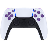 eXtremeRate Replacement D-pad R1 L1 R2 L2 Triggers Share Options Face Buttons, Clear Atomic Purple Full Set Buttons Compatible with ps5 Controller BDM-010 & BDM-020 - JPF3005G2