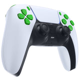 eXtremeRate Replacement D-pad R1 L1 R2 L2 Triggers Share Options Face Buttons, Green Full Set Buttons Compatible with ps5 Controller BDM-010 & BDM-020 - JPF1006G2