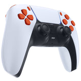 eXtremeRate Replacement D-pad R1 L1 R2 L2 Triggers Share Options Face Buttons, Orange Full Set Buttons Compatible with ps5 Controller BDM-010 & BDM-020 - JPF1004G2