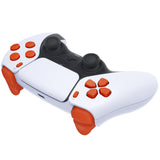 eXtremeRate Replacement D-pad R1 L1 R2 L2 Triggers Share Options Face Buttons, Orange Full Set Buttons Compatible with ps5 Controller BDM-010 & BDM-020 - JPF1004G2
