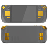 eXtremeRate Chrome Gold Replacement Full Set Buttons for Steam Deck LCD - JESDD001