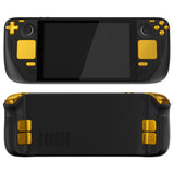 eXtremeRate Chrome Gold Replacement Full Set Buttons for Steam Deck LCD - JESDD001