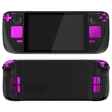 eXtremeRate Chrome Purple Replacement Full Set Buttons for Steam Deck LCD - JESDD002