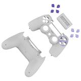 eXtremeRate Classics SNES Style Front Back Shell Touchpad for Controller, Replacement Housing Shell with Face Buttons for PS4 Slim PS4 Pro CUH-ZCT2 Controller - SP4SX08
