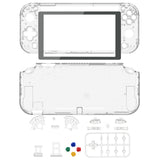 eXtremeRate Replacement Full Set Shell Case with Button Kits & Screen Protector for Nintendo Switch Lite - Crystal Clear - DLP323