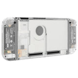 eXtremeRate Back Plate for NS Switch Console, NS Joycon Handheld Controller Housing with Colorful Buttons, DIY Replacement Shell for NS Switch - Glow in Dark - Green - QM517