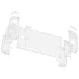 eXtremeRate Back Plate for NS Switch Console, NS Joycon Handheld Controller Housing with Colorful Buttons, DIY Replacement Shell for NS Switch - Glow in Dark - Green - QM517
