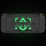 eXtremeRate Glow in Dark - Totem of Kingdom White Back Plate for Nintendo Switch Console, NS Joycon Handheld Controller Housing with Buttons, DIY Replacement Shell for Nintendo Switch - QT123