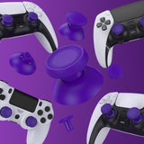 eXtremeRate ThumbsGear V3 Interchangeable Ergonomic Thumbsticks for PS5 Edge & PS5 & PS4 Controller - Purple - NNFPFM005