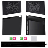 eXtremeRate eXcover Replacement Top Bottom Cover Side Panel with Cooling Vent for PS5 Slim Disc Edition Console - Black - APSPFM001