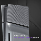eXtremeRate eXcover Replacement Top Bottom Cover Side Panel with Cooling Vent for PS5 Slim Disc Edition Console - New Hope Gray - APSPFM003