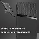 eXtremeRate eXcover Replacement Top Bottom Cover Side Panel with Cooling Vent for PS5 Slim Digital Edition Console - Black - SWRPFM001