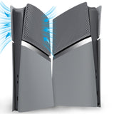 eXtremeRate eXcover Replacement Top Bottom Cover Side Panel with Cooling Vent for PS5 Slim Digital Edition Console - New Hope Gray - SWRPFM003