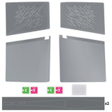 eXtremeRate eXcover Replacement Top Bottom Cover Side Panel with Cooling Vent for PS5 Slim Digital Edition Console - New Hope Gray - SWRPFM003