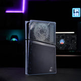 eXtremeRate eXcover Replacement Top Bottom Cover Side Panel with Cooling Vent for PS5 Slim Digital Edition Console - Clear Ice Blue - SWRPFM002