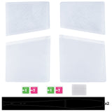 eXtremeRate eXcover Replacement Top Bottom Cover Side Panel with Cooling Vent for PS5 Slim Digital Edition Console - Clear Ice Blue - SWRPFM002