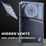 eXtremeRate eXcover Replacement Top Bottom Cover Side Panel with Cooling Vent for PS5 Slim Digital Edition Console - Clear Ice Blue - SWRPFM002