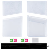 eXtremeRate eXcover Replacement Top Bottom Cover Side Panel with Cooling Vent for PS5 Slim Disc Edition Console - Clear Ice Blue - APSPFM002