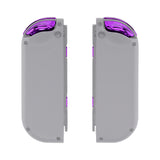 eXtremeRate Chrome Purple Glossy Replacement ABXY Direction Keys SR SL L R ZR ZL Trigger Buttons Springs, Full Set Buttons Repair Kits with Tools for NS Switch JoyCon & OLED JoyCon - JoyCon Shell NOT Included - AJ305