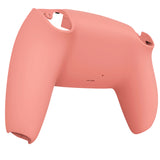 eXtremeRate Coral Soft Touch Custom Back Housing Bottom Shell Compatible with ps5 Controller, Replacement Back Shell Cover Compatible with ps5 Controller - DPFP3026