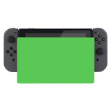 eXtremeRate Green Custom Faceplate for NS Switch Charging Dock, Soft Touch Grip DIY Replacement Housing Shell for NS Switch Dock - FDP313