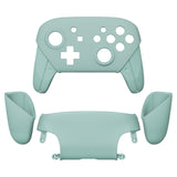 eXtremeRate Light Cyan Faceplate Backplate Handles for NS Switch Pro Controller, DIY Replacement Grip Housing Shell Cover for NS Switch Pro - Controller NOT Included - FRP327